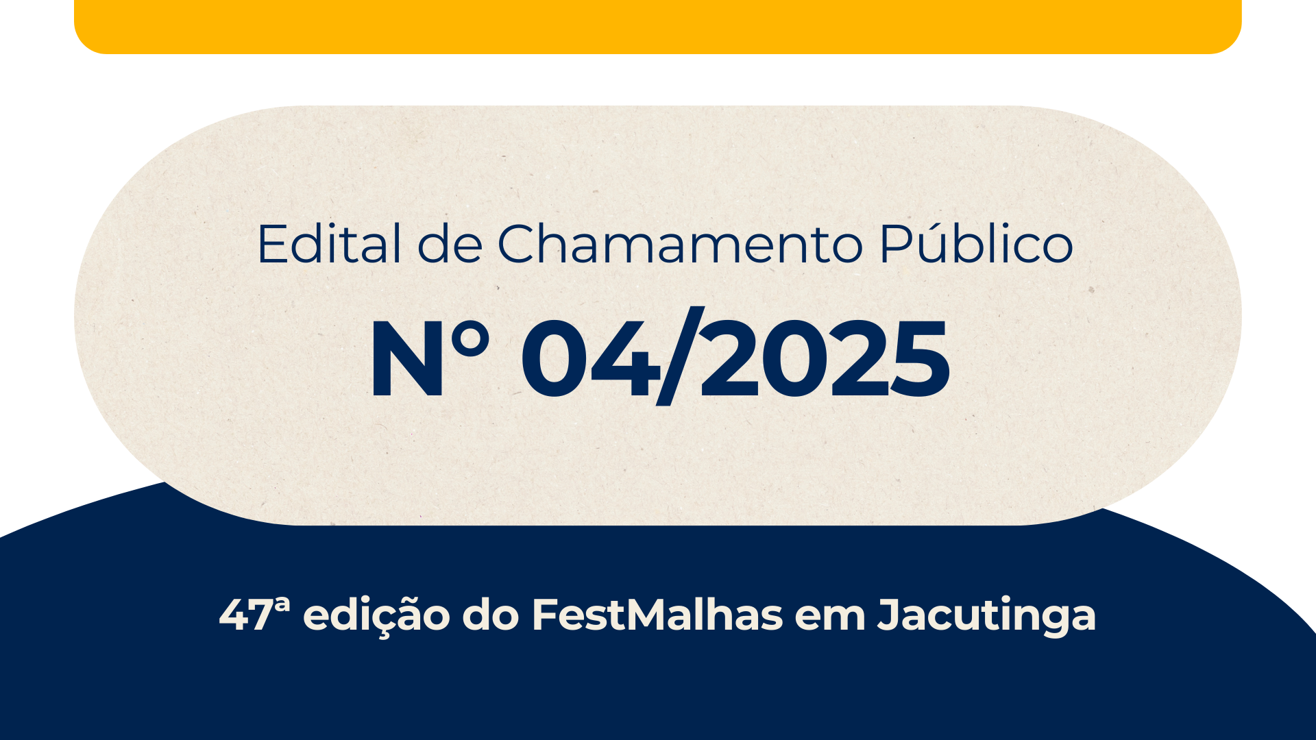 Edital de Chamamento Público Nº 04/2025