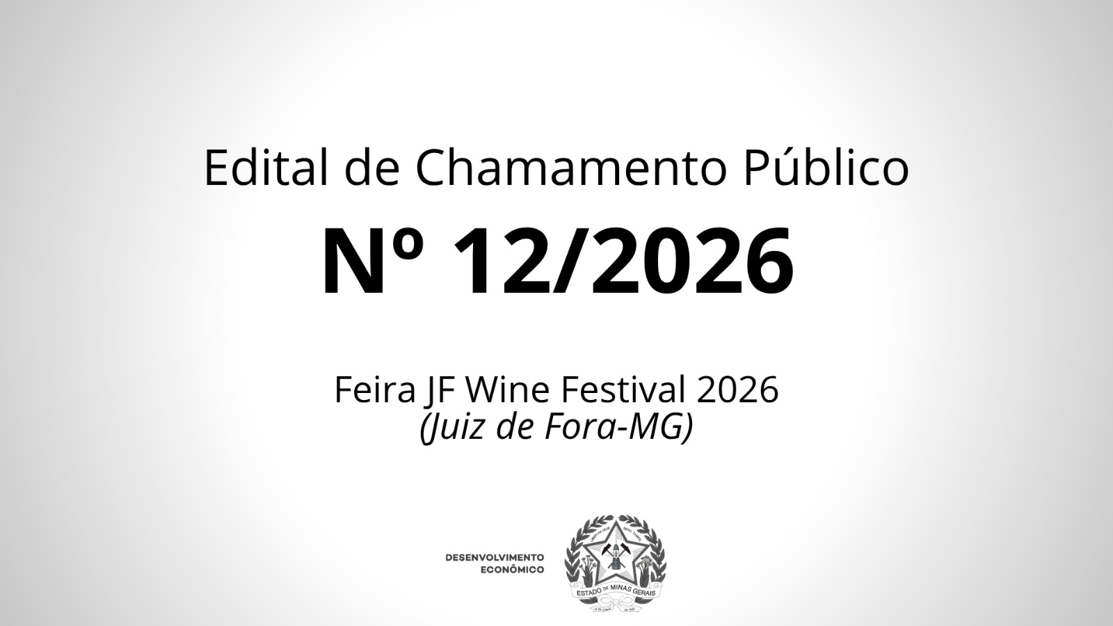 Edital de Chamamento Público nº 12/2026