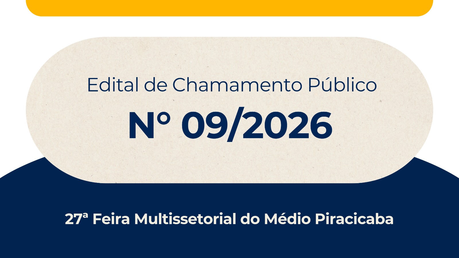 Edital de Chamamento Público Nº 09/2026 - 27ª Feira Multissetorial do Médio Piracicaba