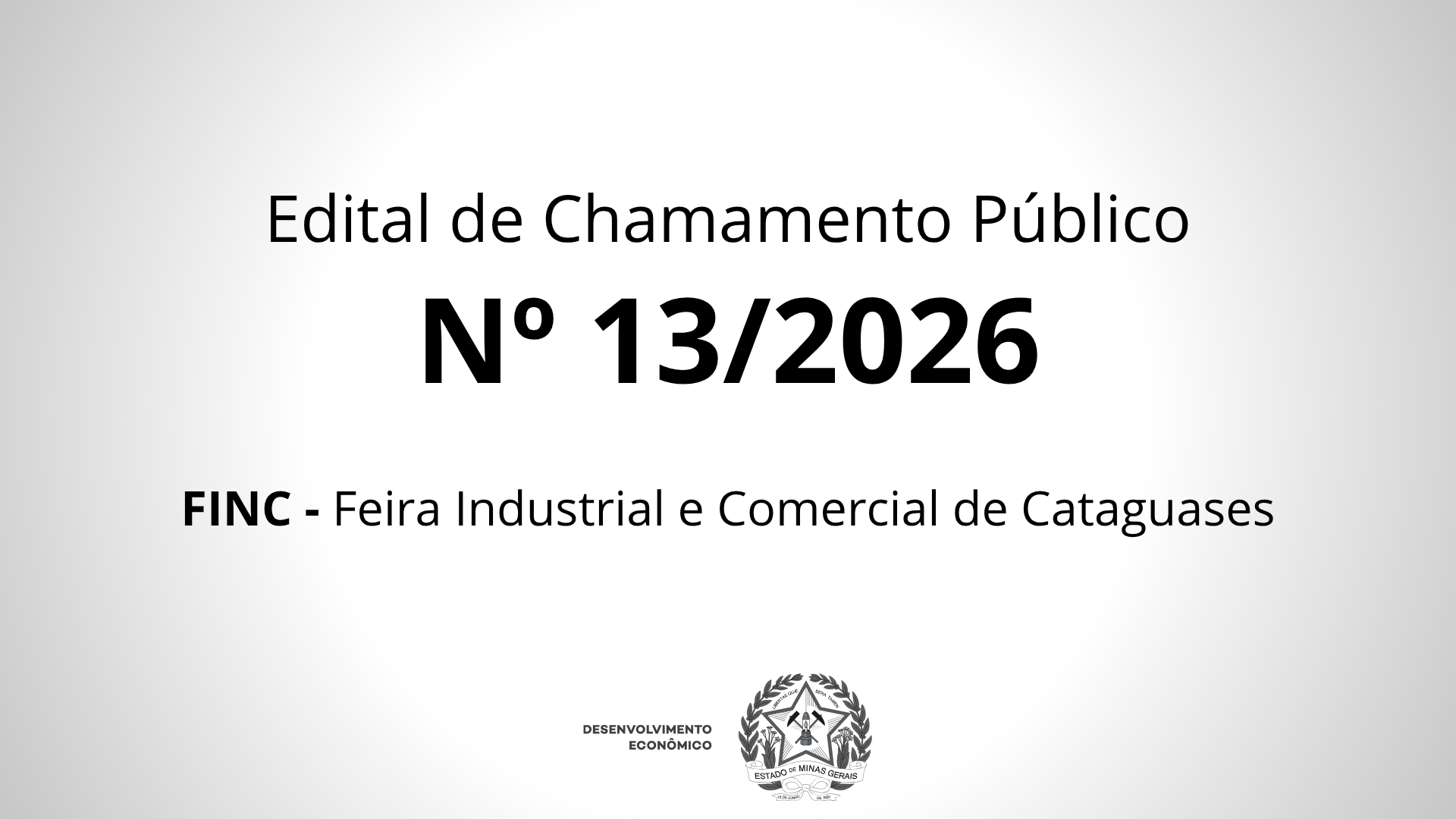 Edital de Chamamento Público nº 13/2026