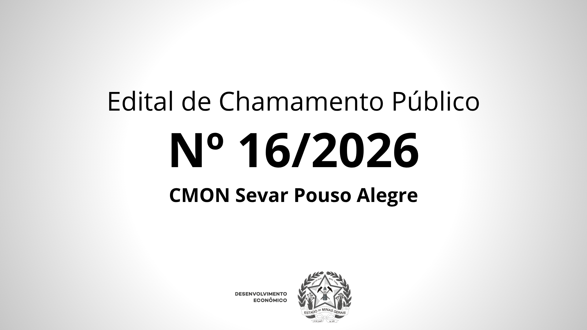 Edital de Chamamento Público Nº 16/2026